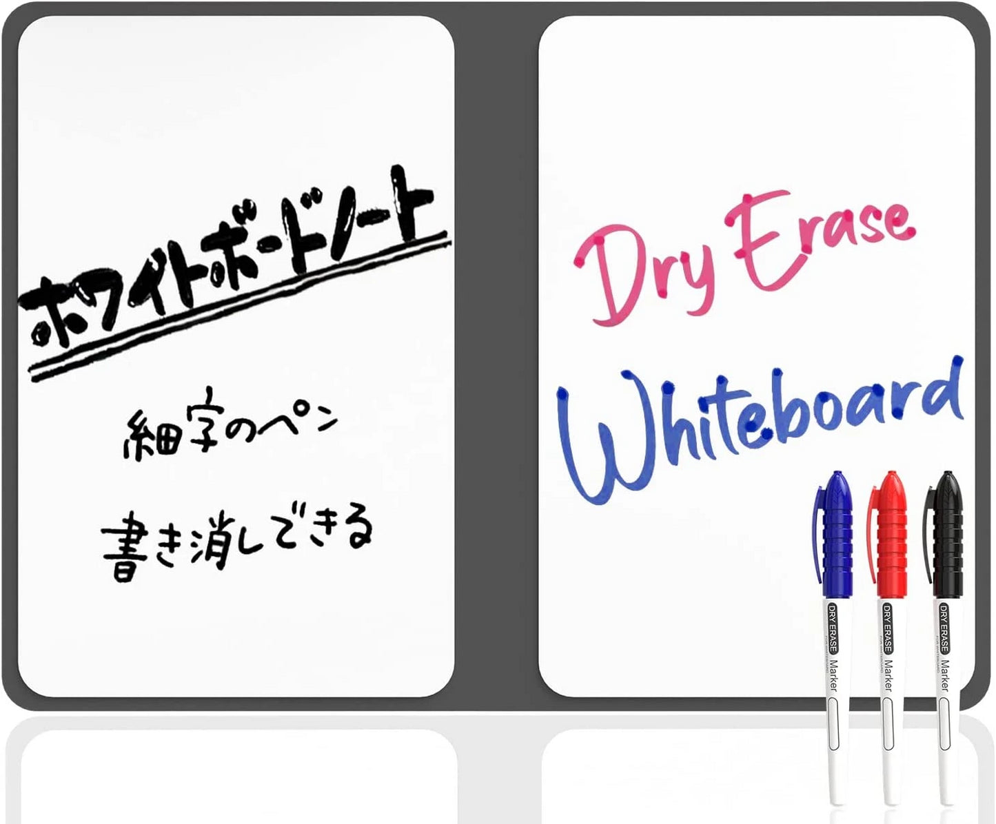 A5 Reusable Whiteboard Notebook Memo Book, Whiteboard Pen & Erasing Cloth