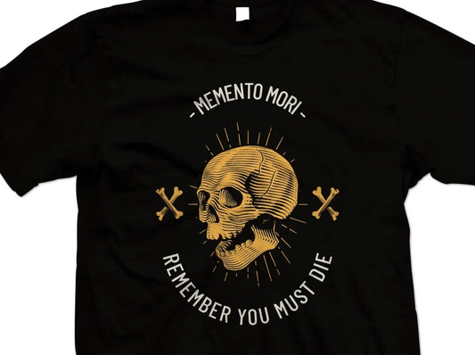 Stoicm Memento Mori T-Shirt - Skull and Crossbones