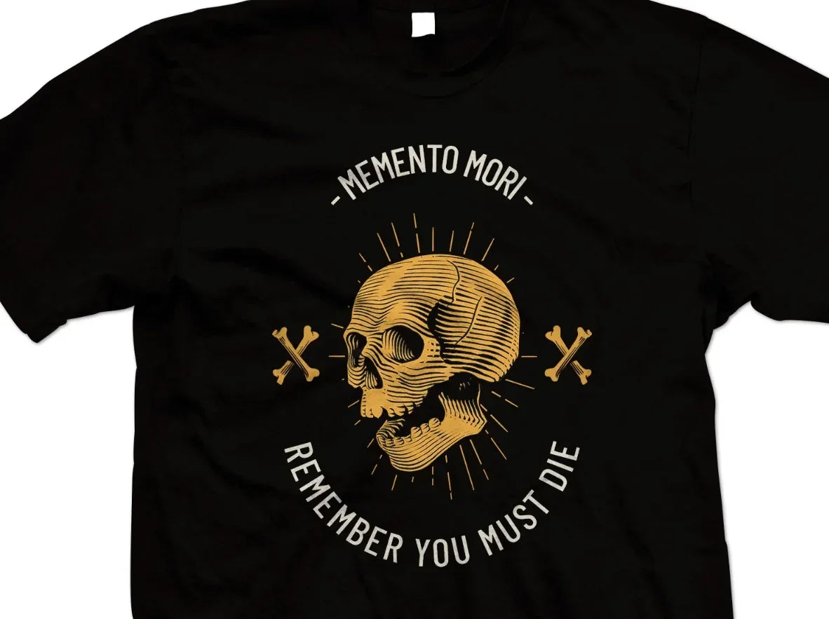 Stoicm Memento Mori T-Shirt - Skull and Crossbones