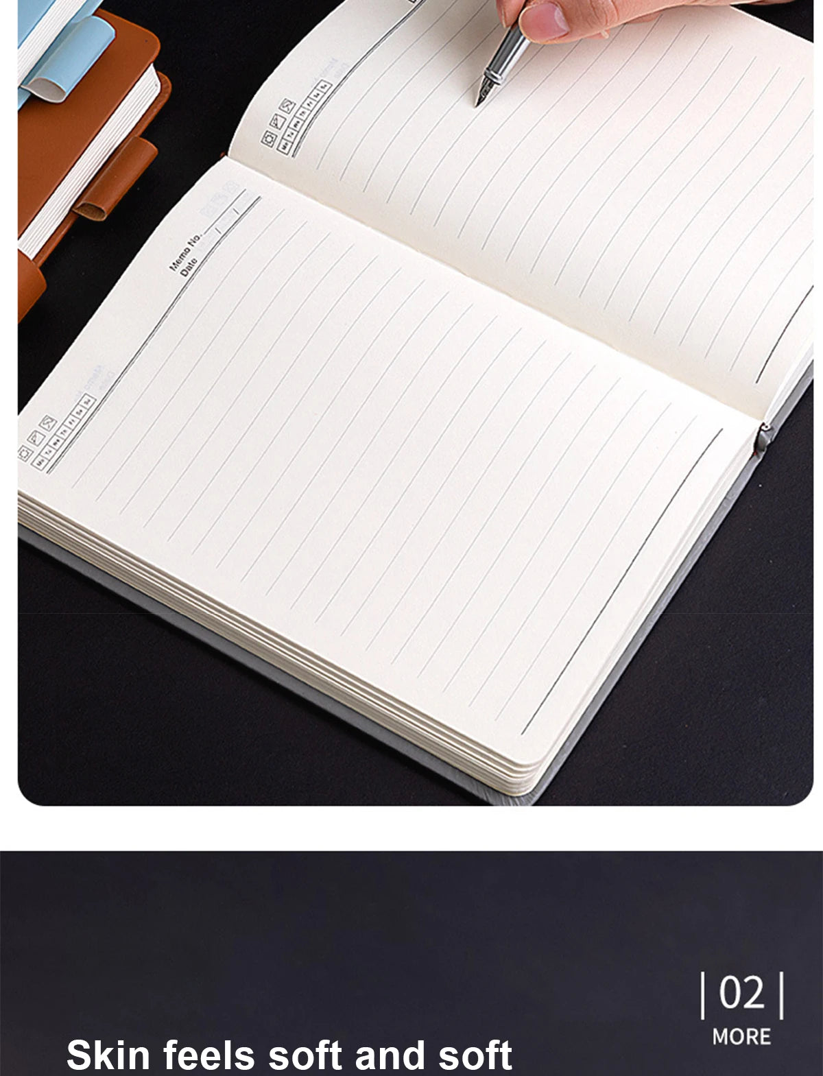 A5 Retro Notebook Journal Soft Leather Cover 160/360 Pages